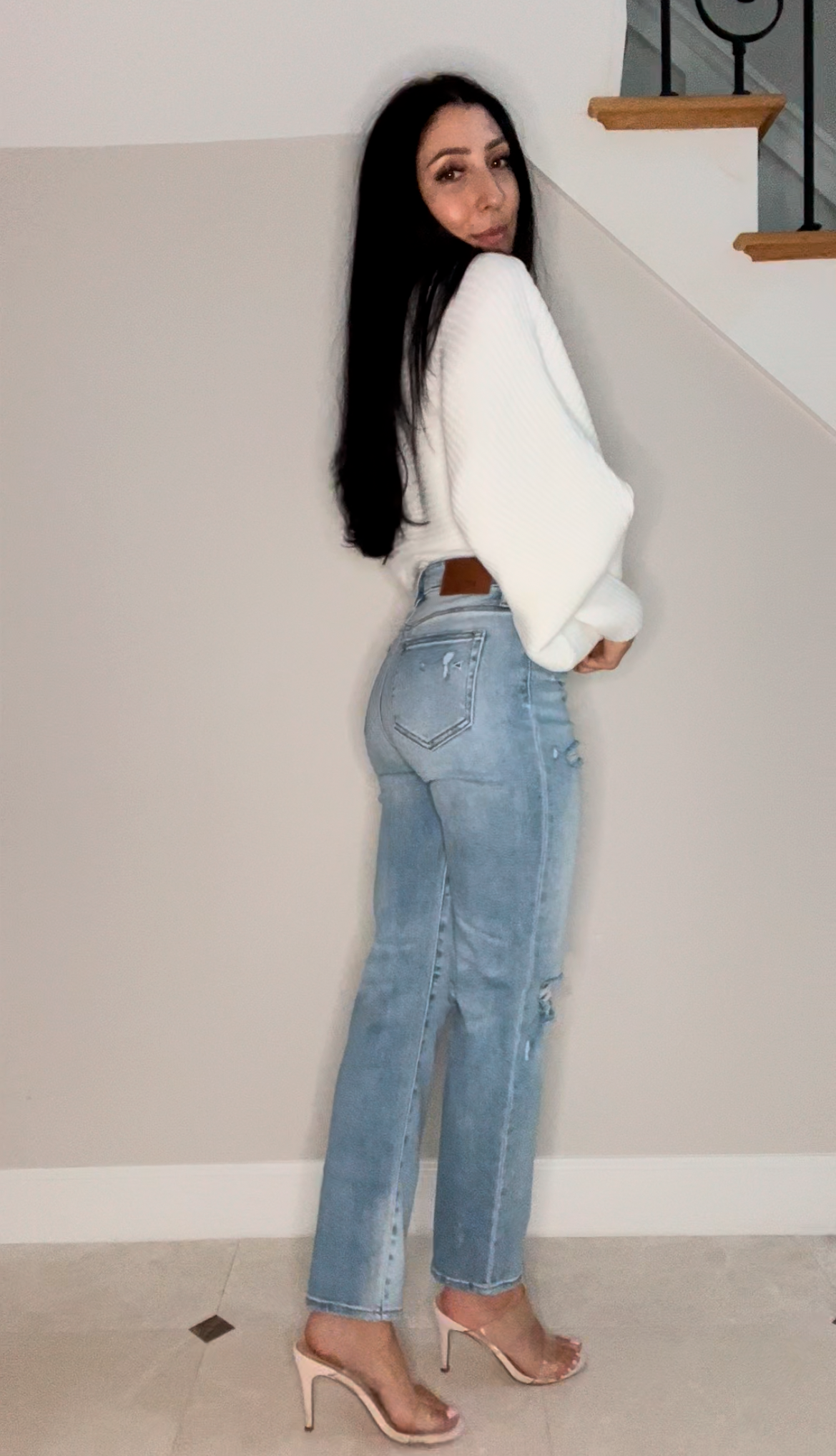 Tracey High Rise Straight Jean