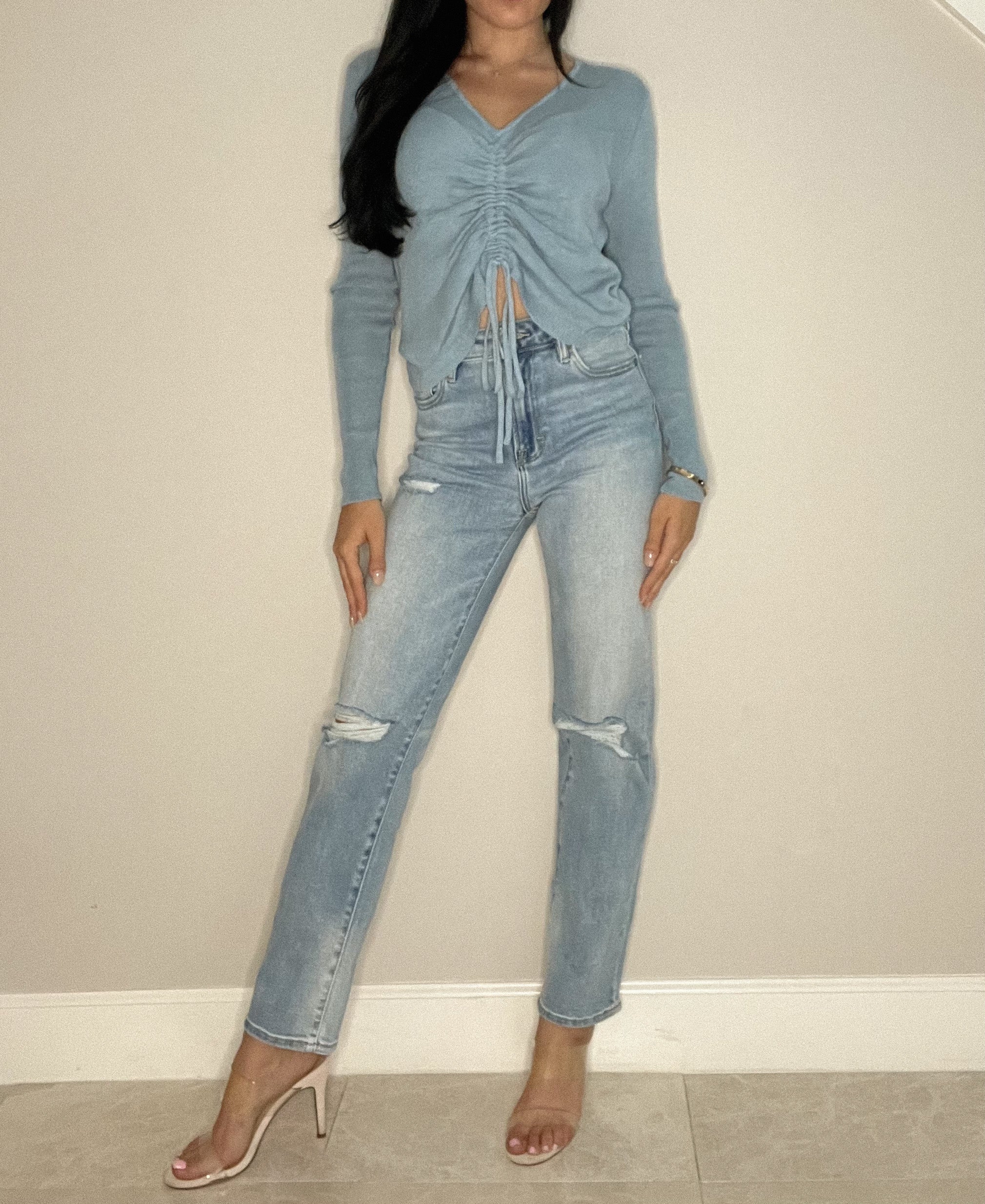 Tracey High Rise Straight Jean