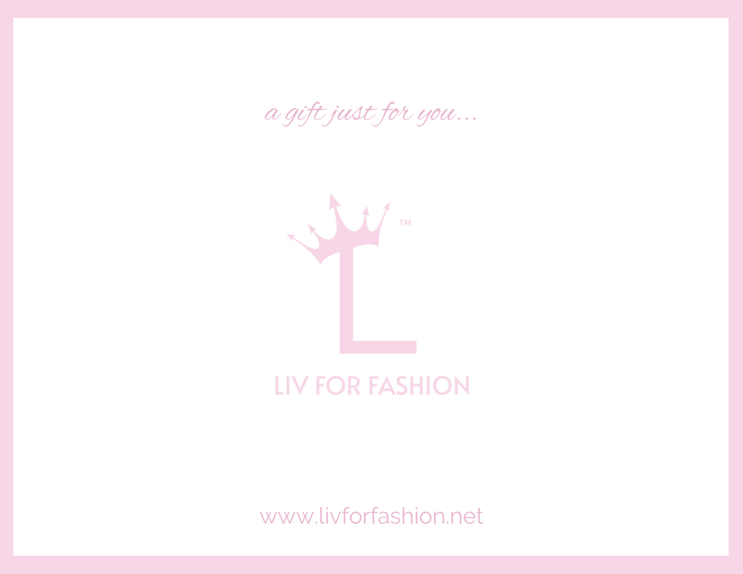 LIV FOR FASHION Gift Card