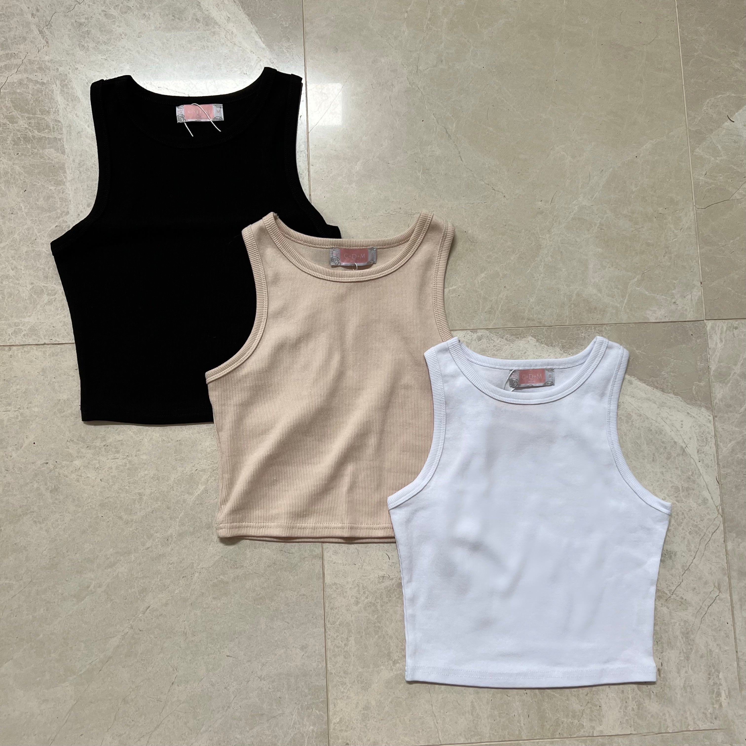 Classic Ribbed Cropped Tank