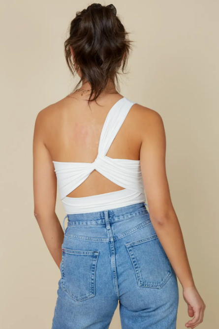 Ava One Shoulder Reversible Bodysuit