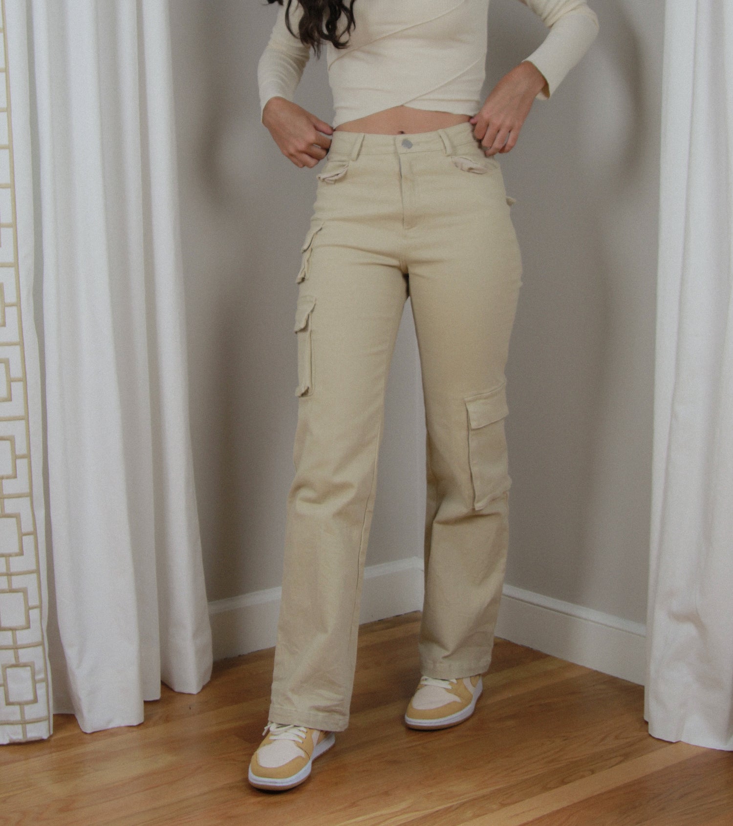 Emma Wide Leg Cargo Pants