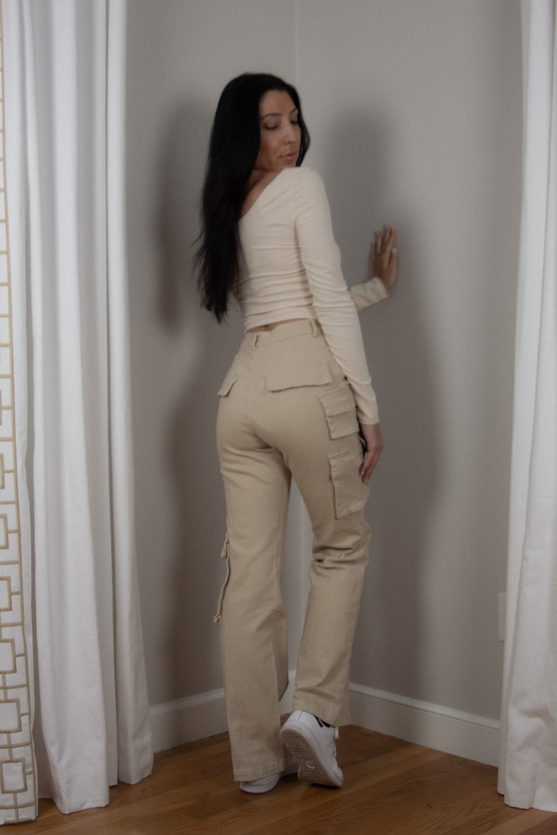 Emma Wide Leg Cargo Pants